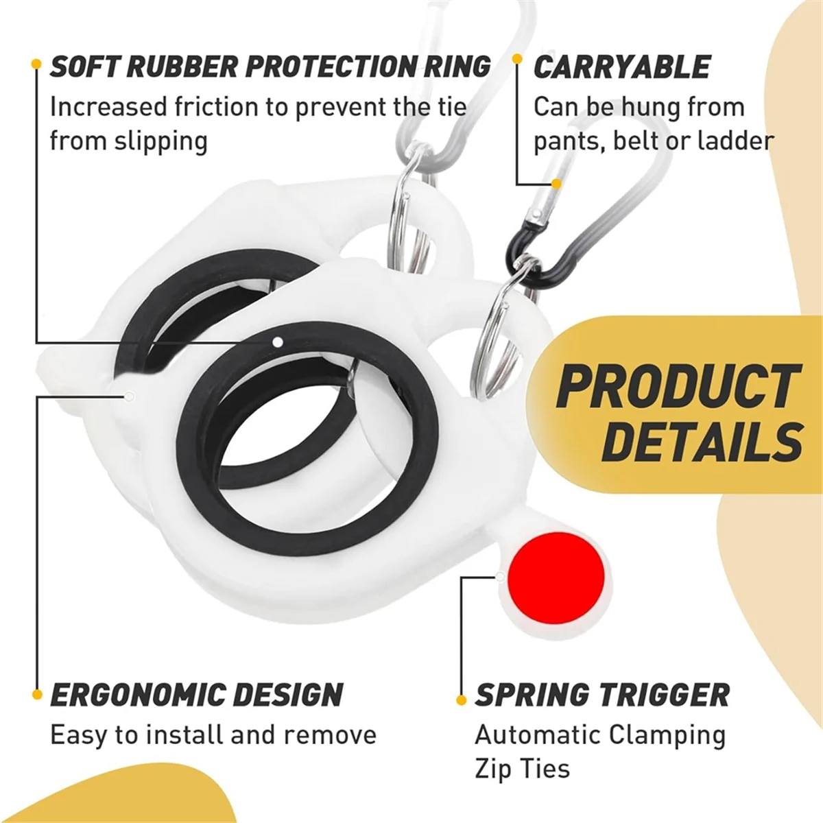 Органайзер для стяжек на молнии держатель кабельных светящийся в темноте
