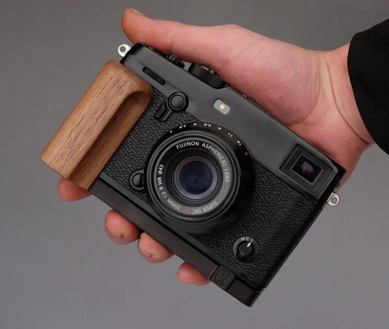 

Handmade Wooden Wood Ebony and walnut Hand Grip for Fujifilm X-PRO3 Fuji Xpro3