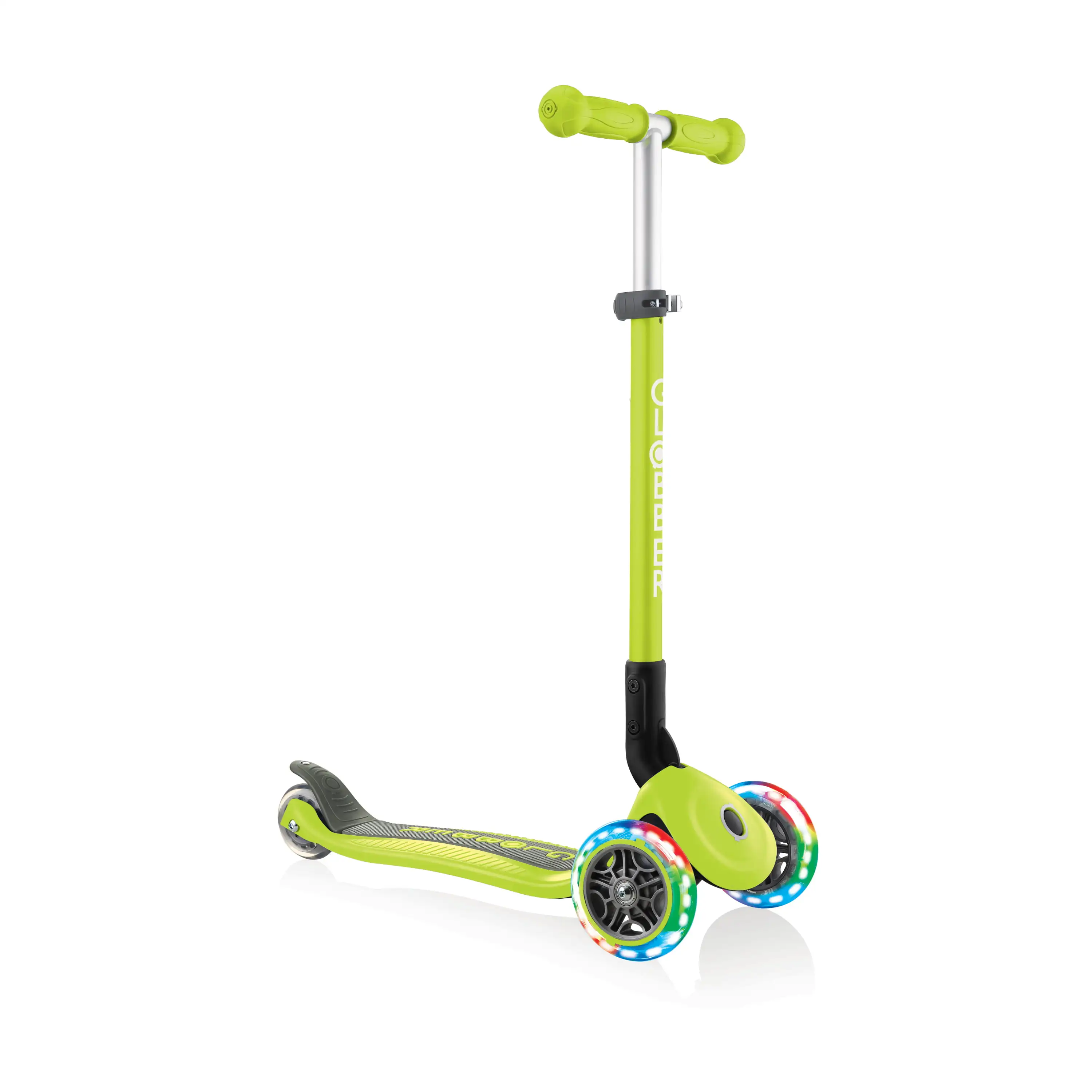 -  Foldable Scooter With Motion Activated Lights, Lime Green