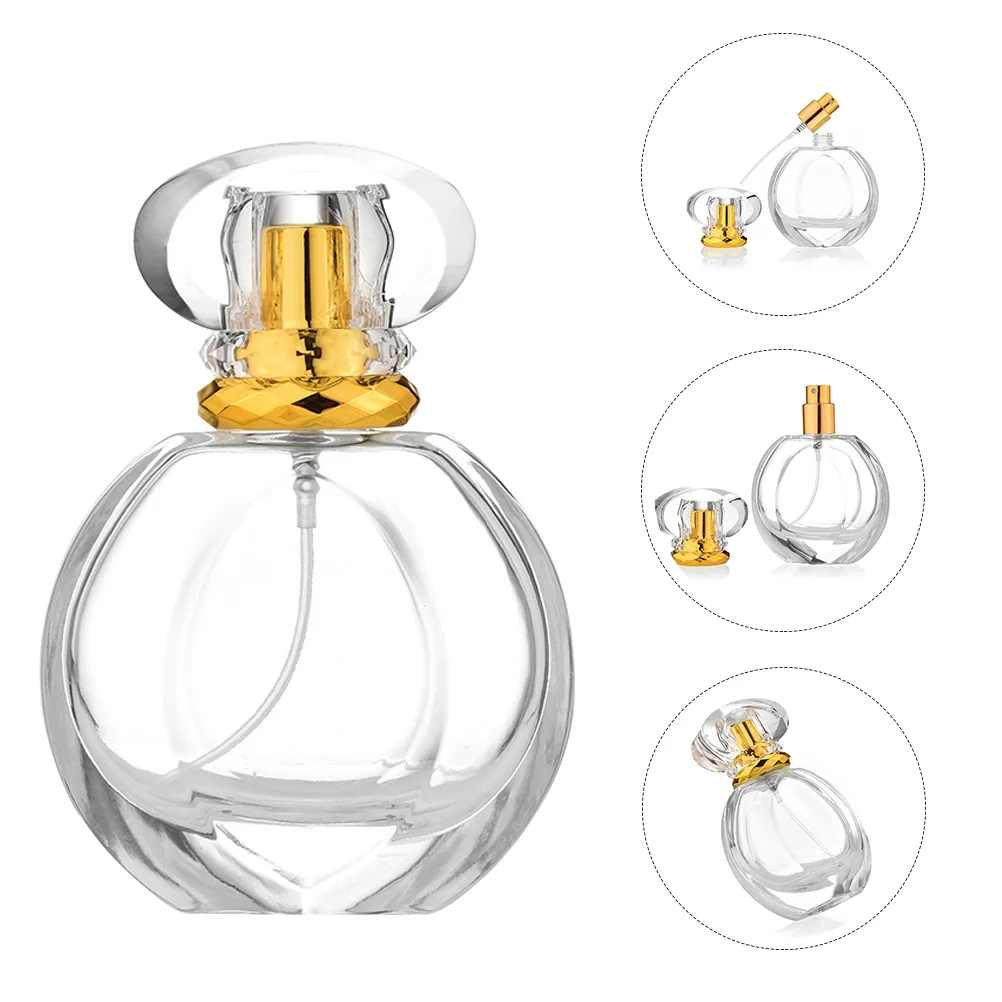 

Бутылка прозрачная пустая стеклянная мини-помпа Sprayersubpackagingpump винтажная старомодная для путешествий