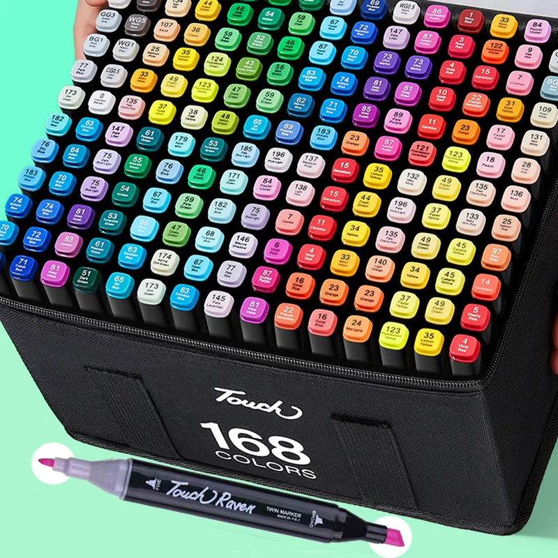 

Sketching Markers Double Headed Colouring Markers Oily Drawing Markers for Art Student Aesthetic School Supplies Stationery