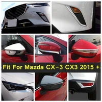 front fog lamp headlight eyelids eyelashs rearview mirror case rubbing strip cover trim for mazda cx 3 cx3 2015 2021