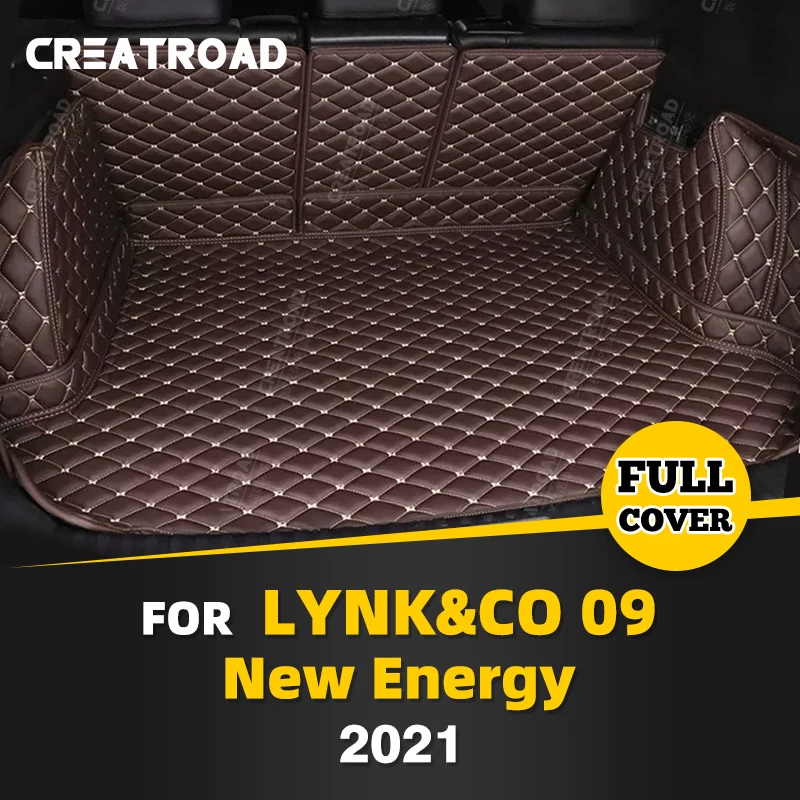 Автоматический коврик в багажник с полным покрытием для LYNK &amp CO 09 New Energy 6-Seat 2021