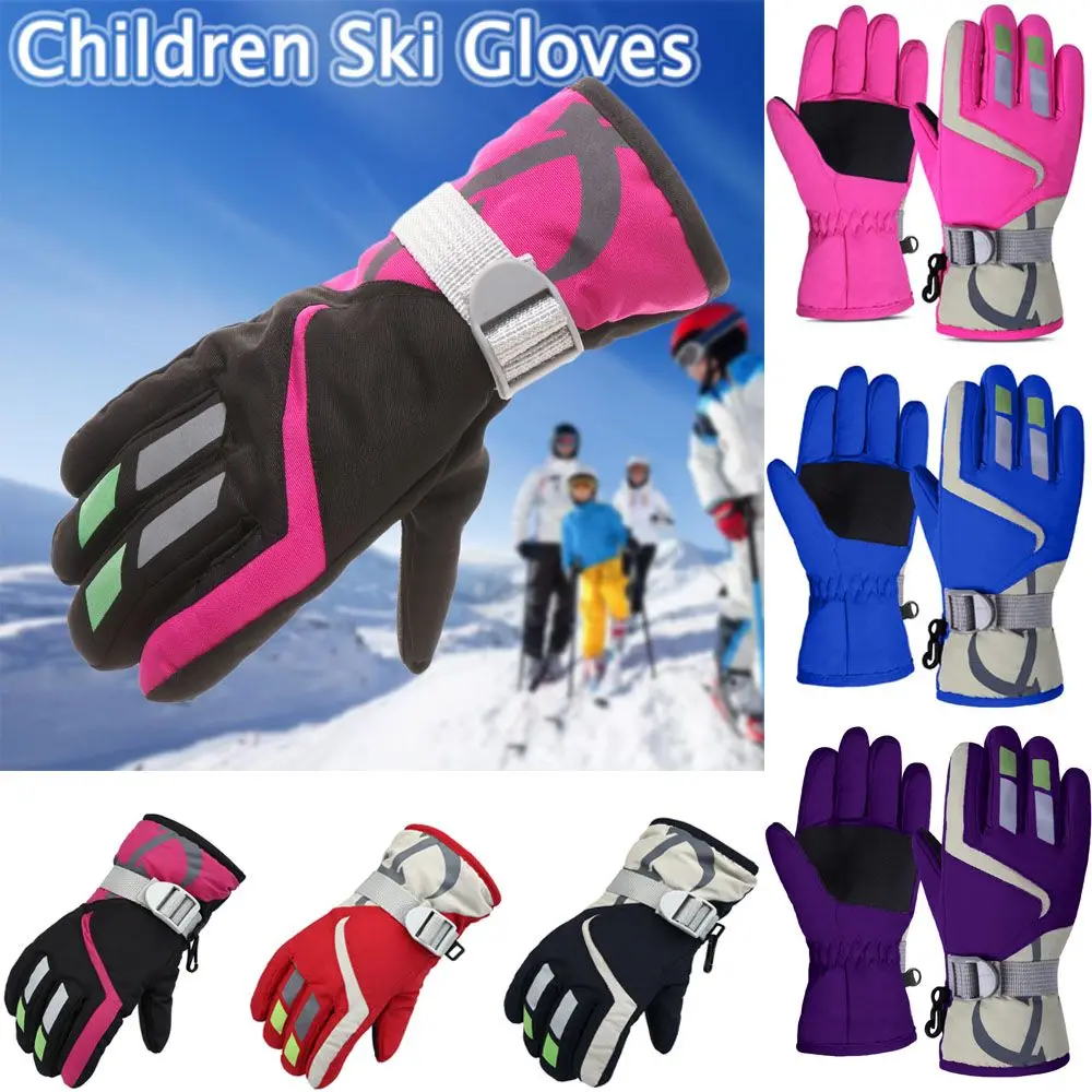 

Winter Waterproof Warm Kids Boys Girls Gloves Ski Children Mittens Snow Outdoor