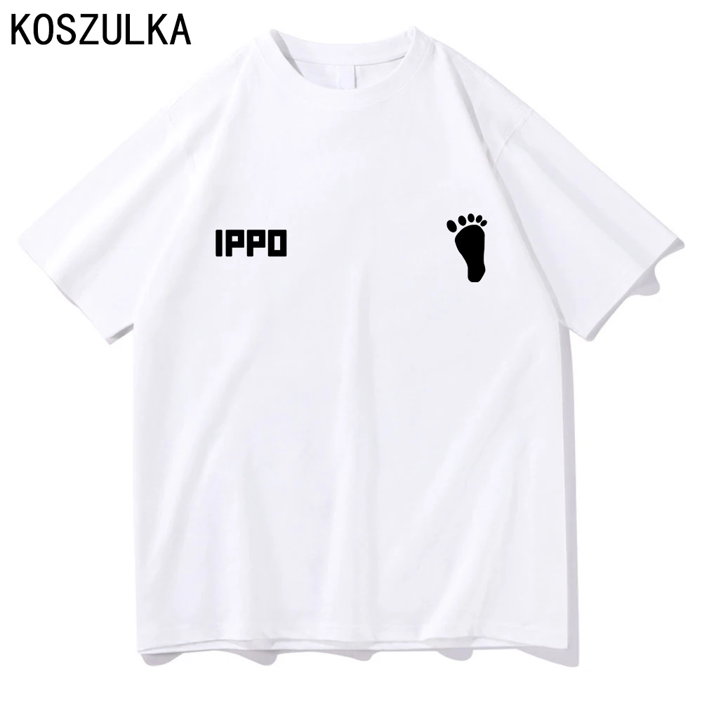 Футболка Hajime No Ippo Мужская хлопковая Модная рубашка Свитшот в стиле хип-хоп летняя