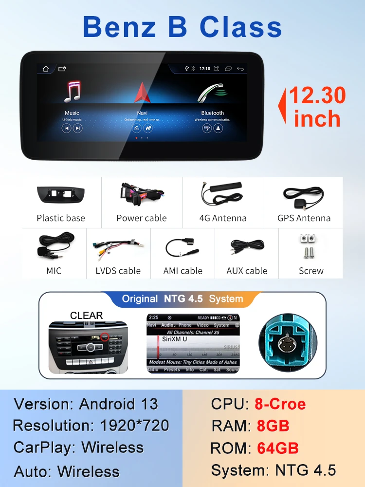 STWEINew автомобильный мультимедийный беспроводной Android AUTO CarPlay 10,25-дюймовый 12,3-дюймовый экран для Mercedes Benz B Class W246 автомобильные видеоплееры