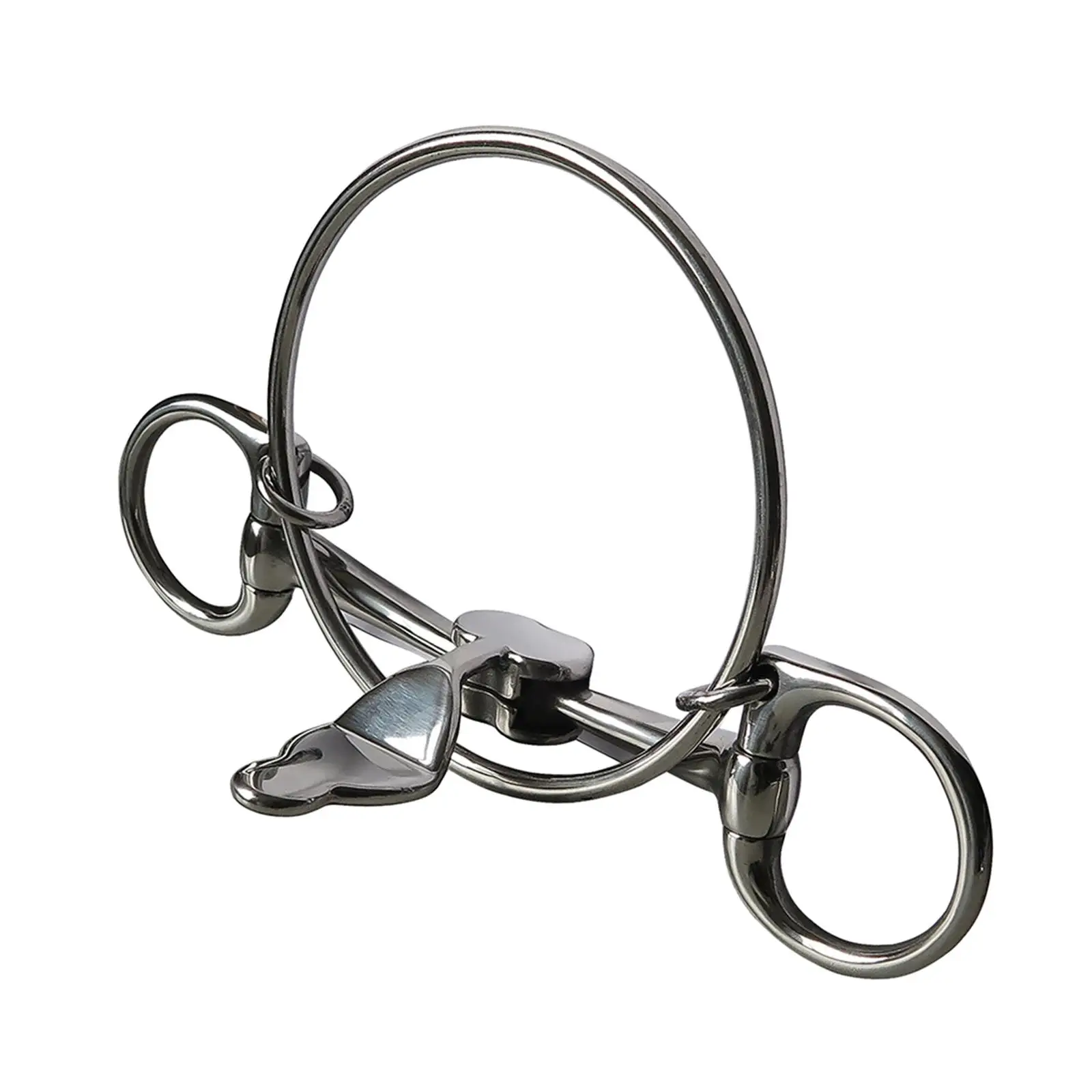 

Horse Bit Larger Rings Performance W/curb Hooks Chain Cheek Horse Chewing O Rings All Purpose Horse Mouth Bit Rings Snaffle Bits