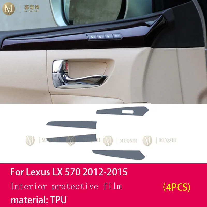 

MUQSHI предварительная резка автомобиля интерьер PPF защитная пленка для краски консоль прозрачная/матовая пленка из ТПУ от царапин для Lexus LX570 2012-2015