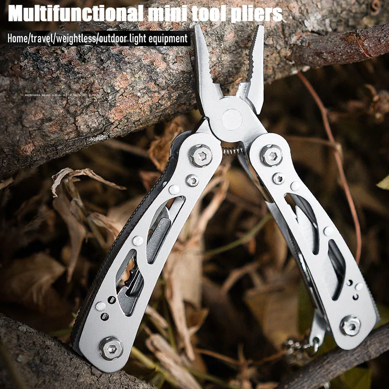 

Portable Mini Multitool 420 Stainless Steel Multitool Pliers Knife Screwdriver for Outdoor Survival Camping Hunting Hiking Tools