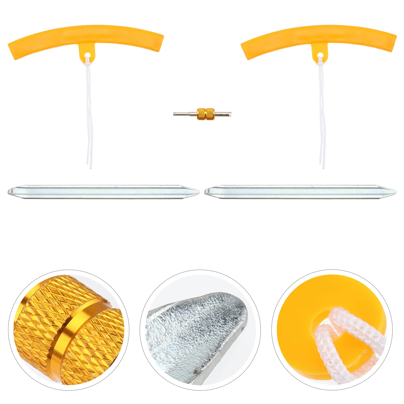 

1 Set Durable Lightweight Practical Tyre Repairing Kit Tire Repair Tool for Adults