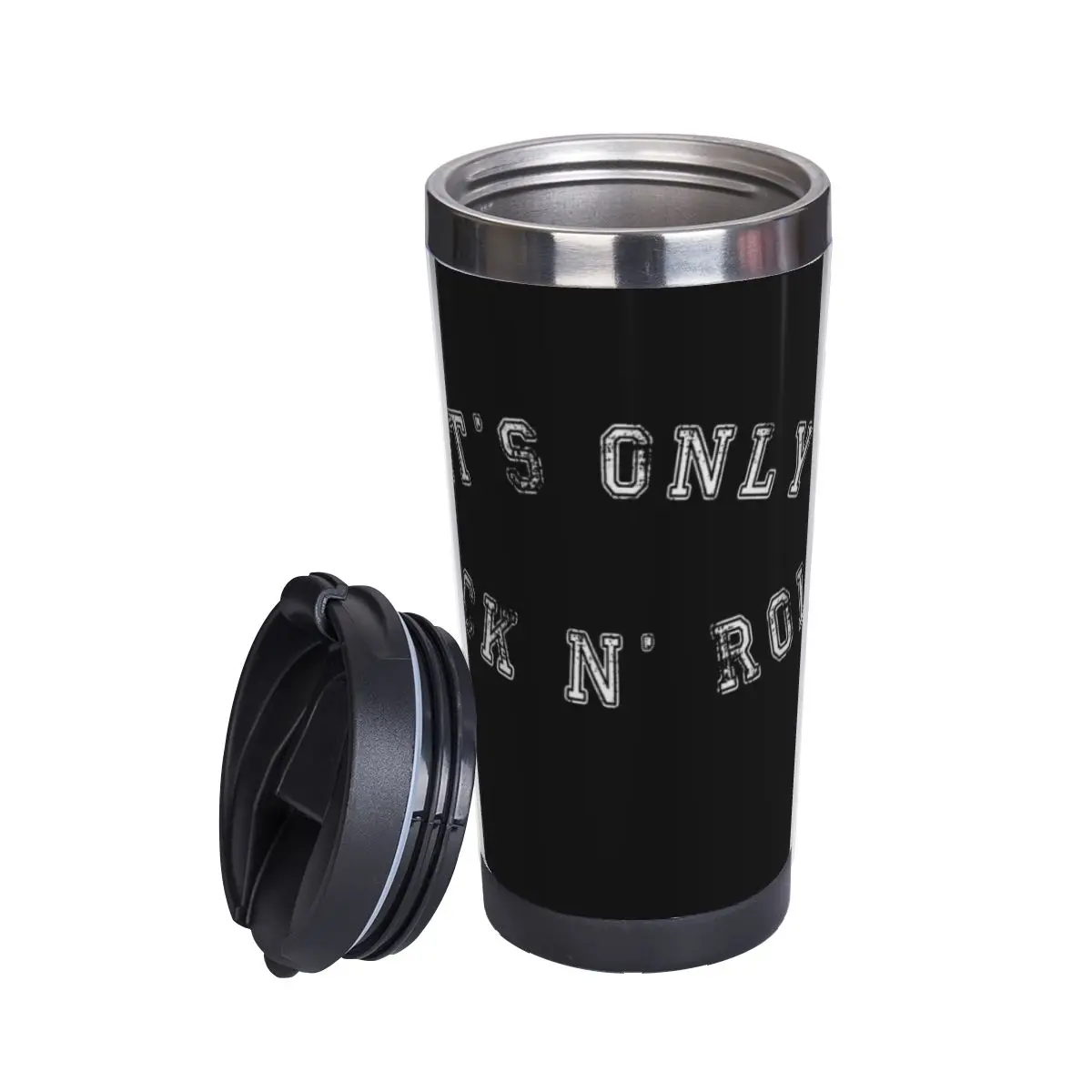 

It S Only Rock And Roll Stones T Double Insulated Water Cup Graphic Cool Vacuum flask Mug Novelty Heat Insulation beer mugs