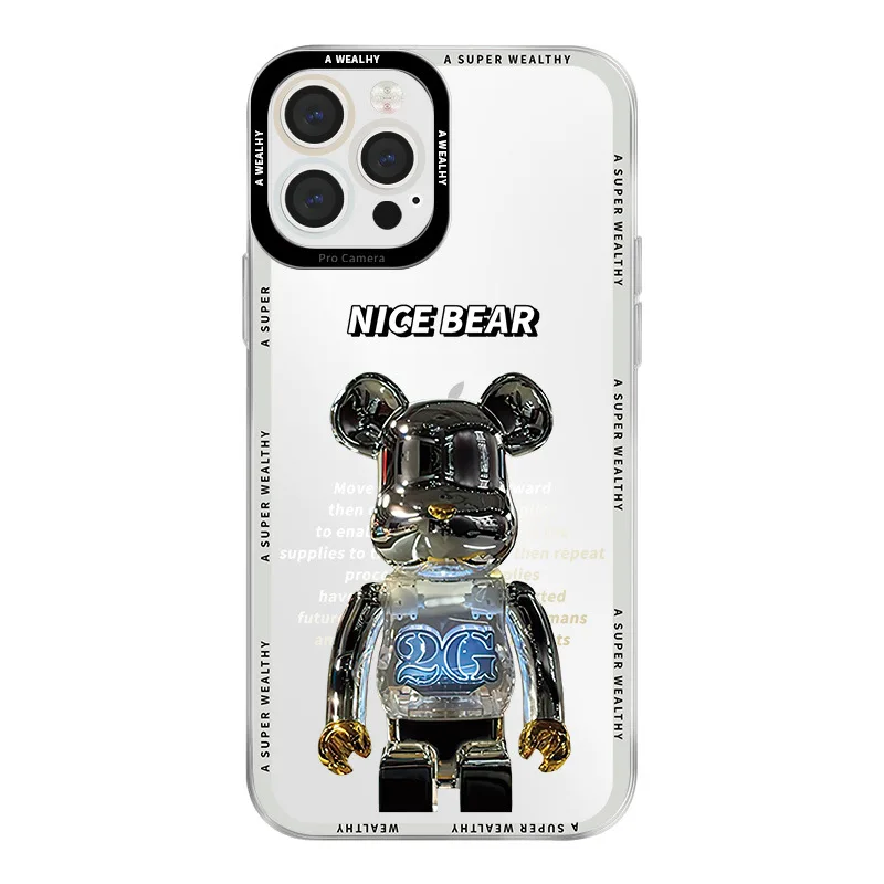 

Nice Bear Mobile Phone Case For IPhone 14 14 Pro 14Pro Max 14 Plus 13Pro 12 Pro Max 11 Pro Pupil Shadow Transparent Phone Case