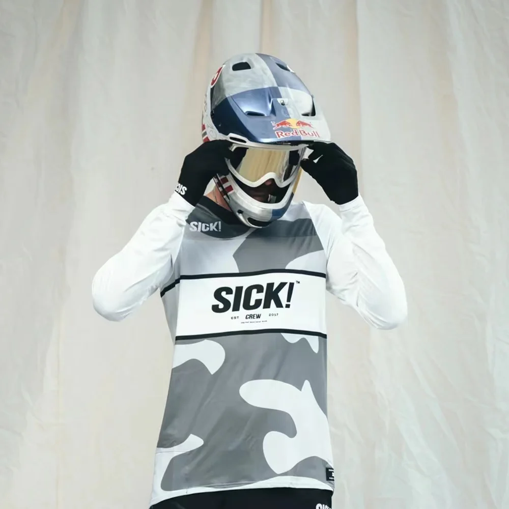 

Мужская и женская мотоциклетная майка с длинным рукавом, для мотокросса