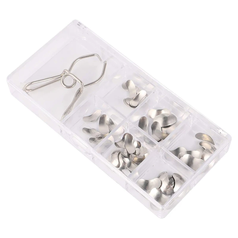 

Практичная Стоматология для матричного оборудования с пружинным зажимом, безвредные металлические матрицы, Ортодонтические принадлежности, зубы для Matri