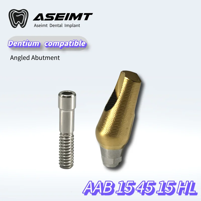 Фото Титановый угловой абатмент Dentium 15 ° /25 °   OEM ODM CAD/CAM Предварительно фрезерованные индивидуальные зубные абатменты: прямые поставки с завода, быстрая отгрузка №2
