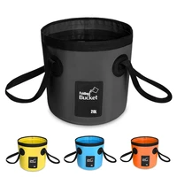2022 new large portable water bucket travel outdoor foldable water bag fishing bucket pvc car water bucket soak foot bucket
