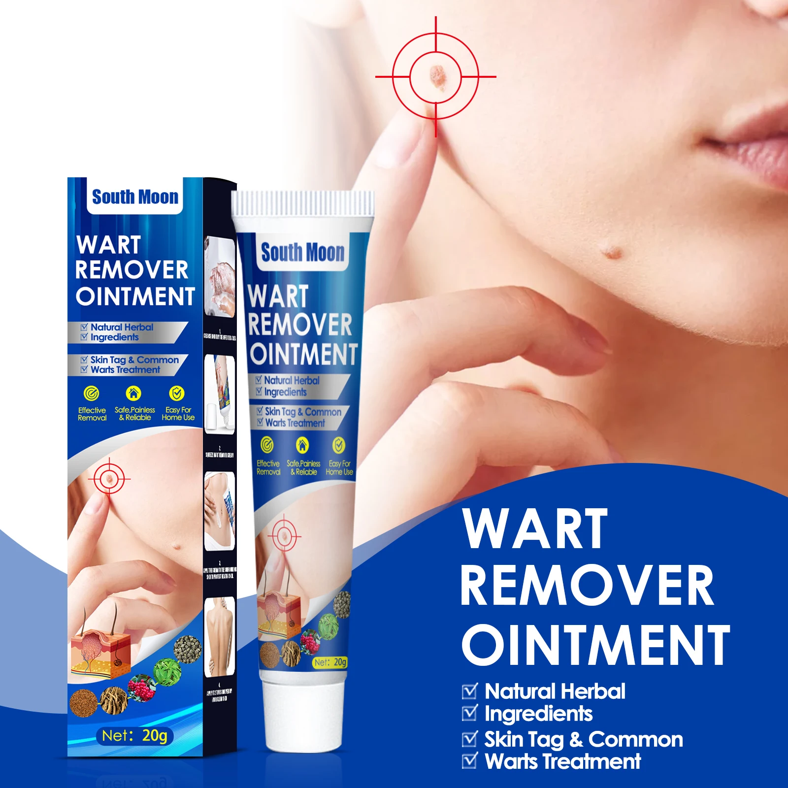 

SkinTag Wart Remover Treatment Cream Herbal Extract Foot Corn Blister Wart Treatment Ointment Micro Warts Remover Cream Dropship