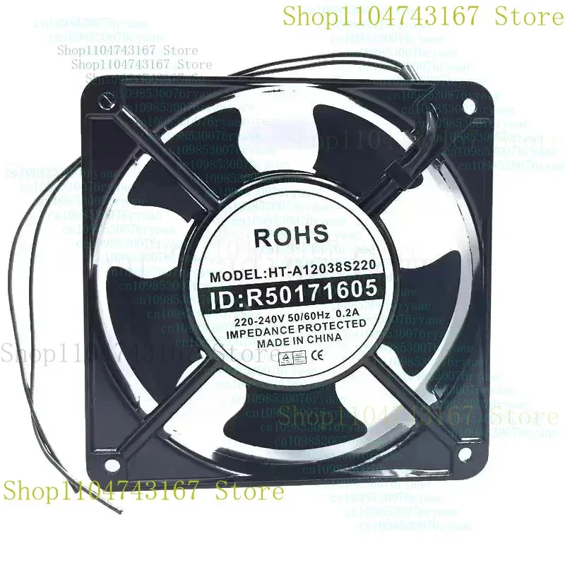 QIN НОВЫЙ ДЛЯ Hui Tong провод HT-A12038S220 AC 240 В 0,16 А 120x120x38 мм 2-проводной охлаждающий вентилятор для сервера (art.: 3920d0127f58d) - 3920d0127f58d