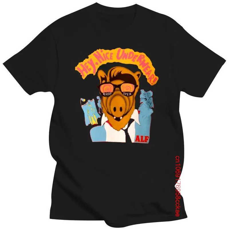 

New Men tshirt Lord help us he back in his pink Alf shirt Unisex Hip-hop T Shirt women T-Shirt tees top