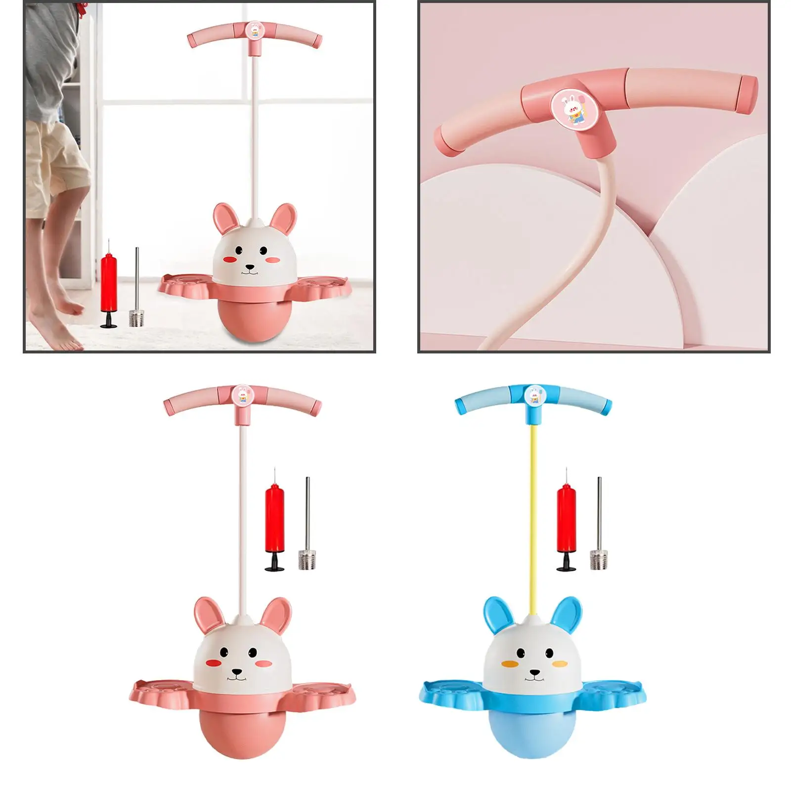 Забавные скейтборды для прыжков с ручкой Pogo Ball тренировок на открытом воздухе и