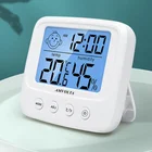 Цифровой измеритель температуры и влажности Amvolta с ЖК-дисплеем и подсветкой, домашний электронный гигрометр, термометр, Метеостанция для детской комнаты