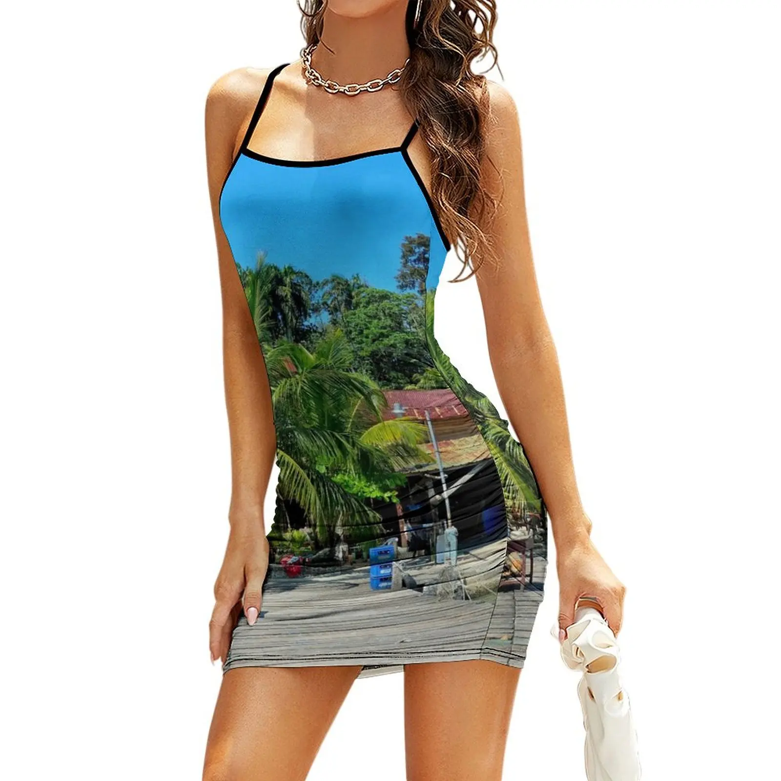 Гватемала Livingston Sling Dress платья для женщин Женская летняя юбка