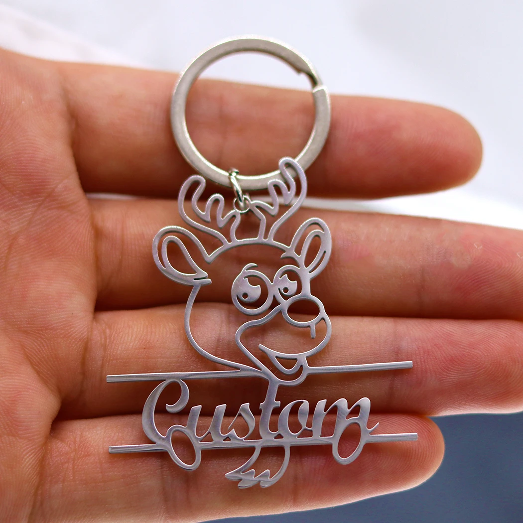 Брелок из нержавеющей стали по индивидуальному заказу очаровательный брелок с