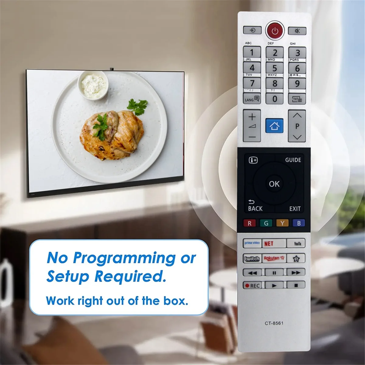 CT-8561 сменный пульт дистанционного управления для TOSHIBA SMART LED TV Remote Control