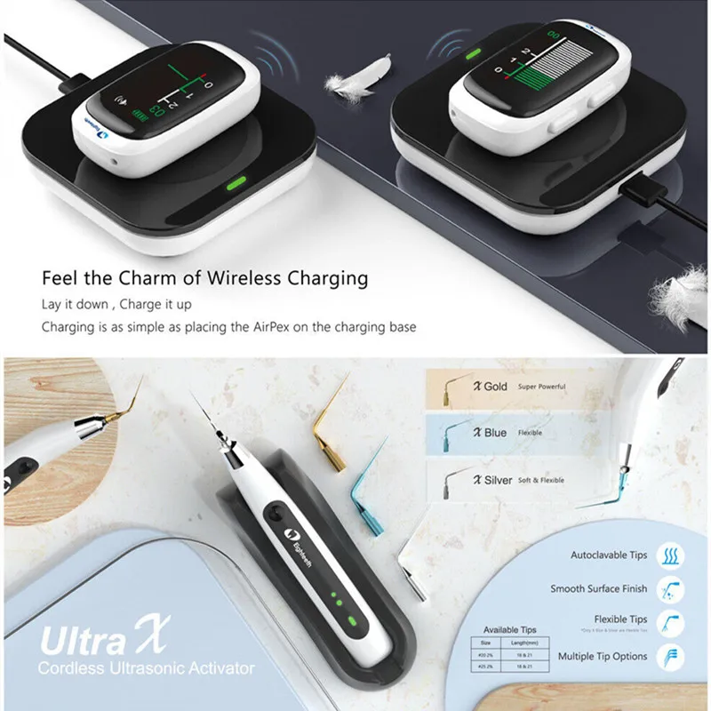 

Dental Ultra X Ultrasonic Irrigation Activator Tip Eighteeth Airpex Apex Locator