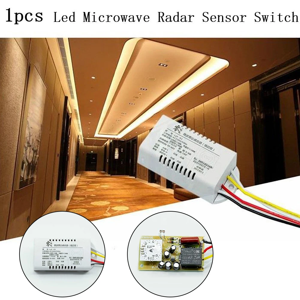 

Ceiling Switch Switch LED Lamps Led Light Microwave Module Sensor Switch 1PCS Control Downlights Energy-saving