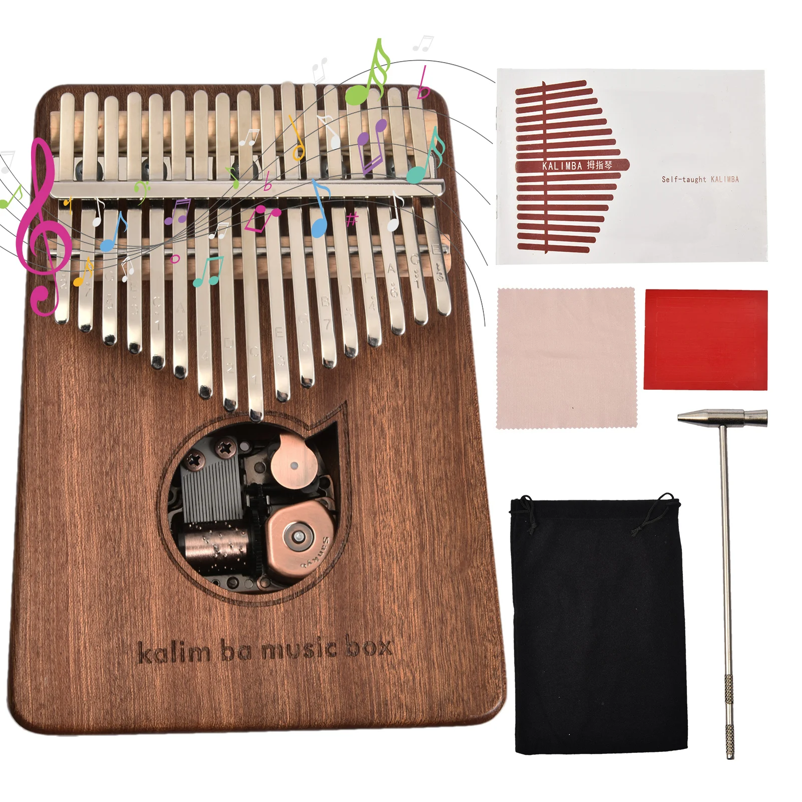 

17 клавиш Kalimba большой палец фортепиано высокое качество дерево Mbira Тело Музыкальные инструменты с обучающей книгой Kalimba фортепиано Рождеств...