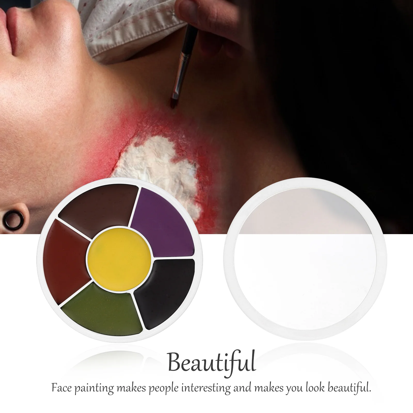 Краска для Хэллоуина инструмент макияжа крем рисования лица набор белых