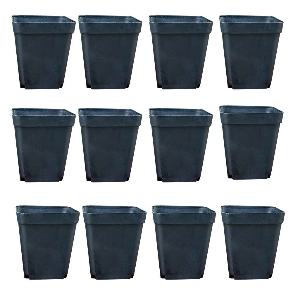 

100 Pcs Black Planter Pots Plastic Plastic Pots Nursery Cup Plants Pots Pots Flower Pots