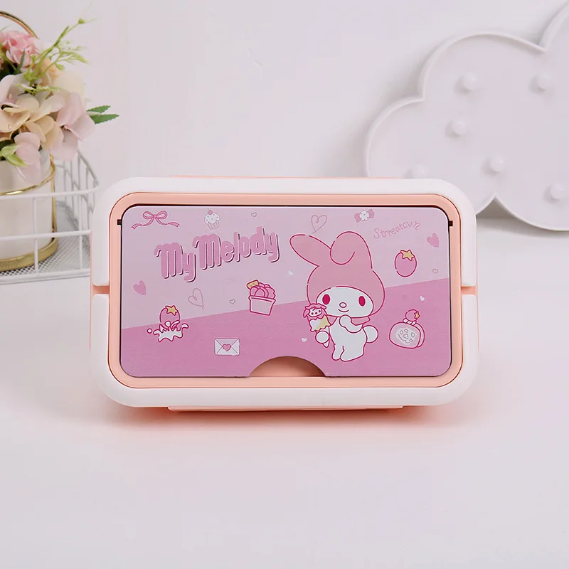 Sanrio HelloKitty мультфильм палочки для еды ложка ланч-бокс набор Куроми обеденная