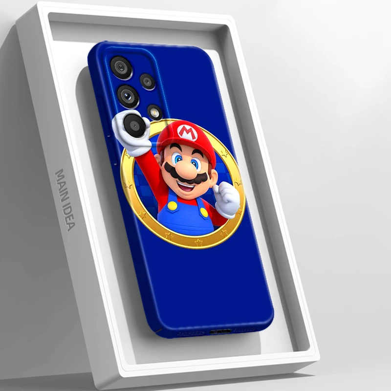 

Cute Cartoon Anime Mario Cool Film Phone Case For Samsung A73 A54 A53 A34 A32 A23 A22 A21 A14 A13 A12 A04 5G Feilin Hard Cover