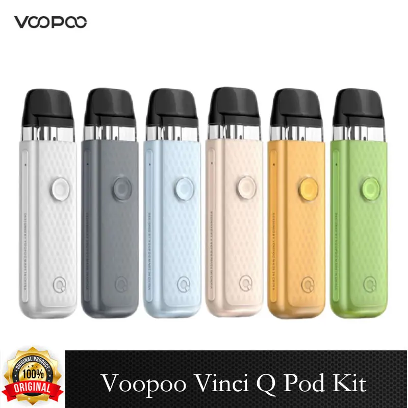 

Original Voopoo Vinci Q Kit 900mAh Battery 15W Power Top Filling 2ml Mesh Pod 1.2ohm Coil MTL Vaporizer Electronic Cigarette Kit