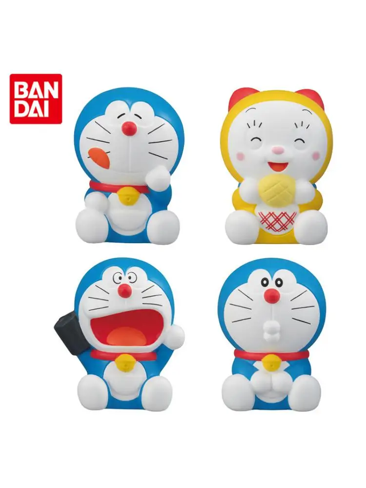 

Оригинальная кукла Gashapon Doraemon с мягким клеем, коллекционная кукла 6 дорами, милые Аниме фигурки, модели, украшения Gacha, игрушки, подарки
