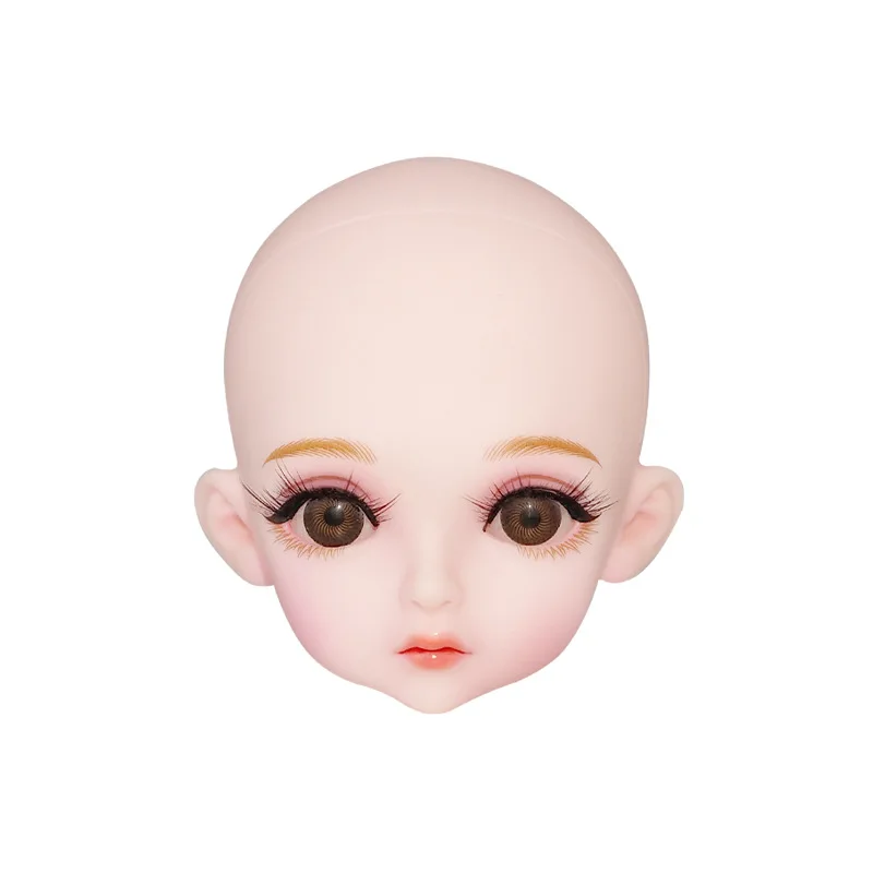 

Makeup Head for 1/6 BJD Doll Part Pink Skin Girl's Body Ball Joints Movable Dress Up Diy Toys for Children