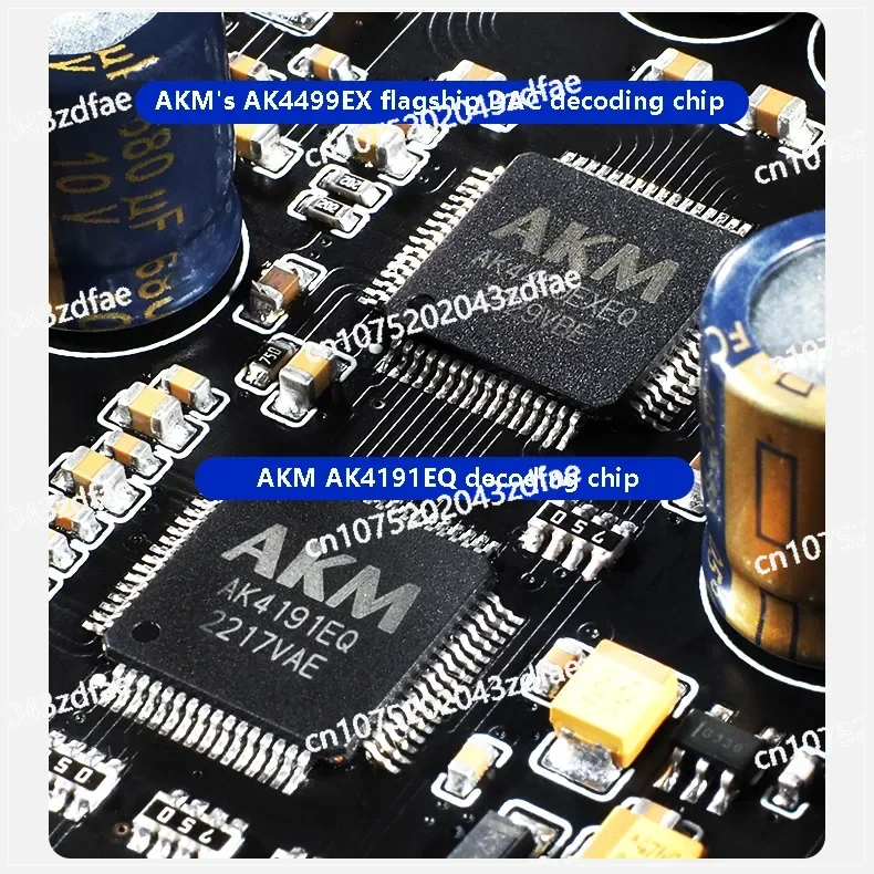 Аудио декодер HIFI AKM4499EX AK4191EQ ЦАП DSD512 32 бит 768 кГц без потерь QCC5171 Bluetooth 5 3 AS318B