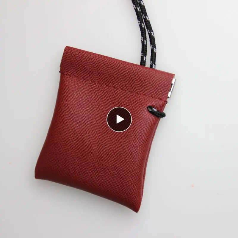 

Mini Portable PU Leather Earphone Bag For Apple Airpods 1/2 Headphone Accessories Storage Mini Earbuds Package Case For Airdots