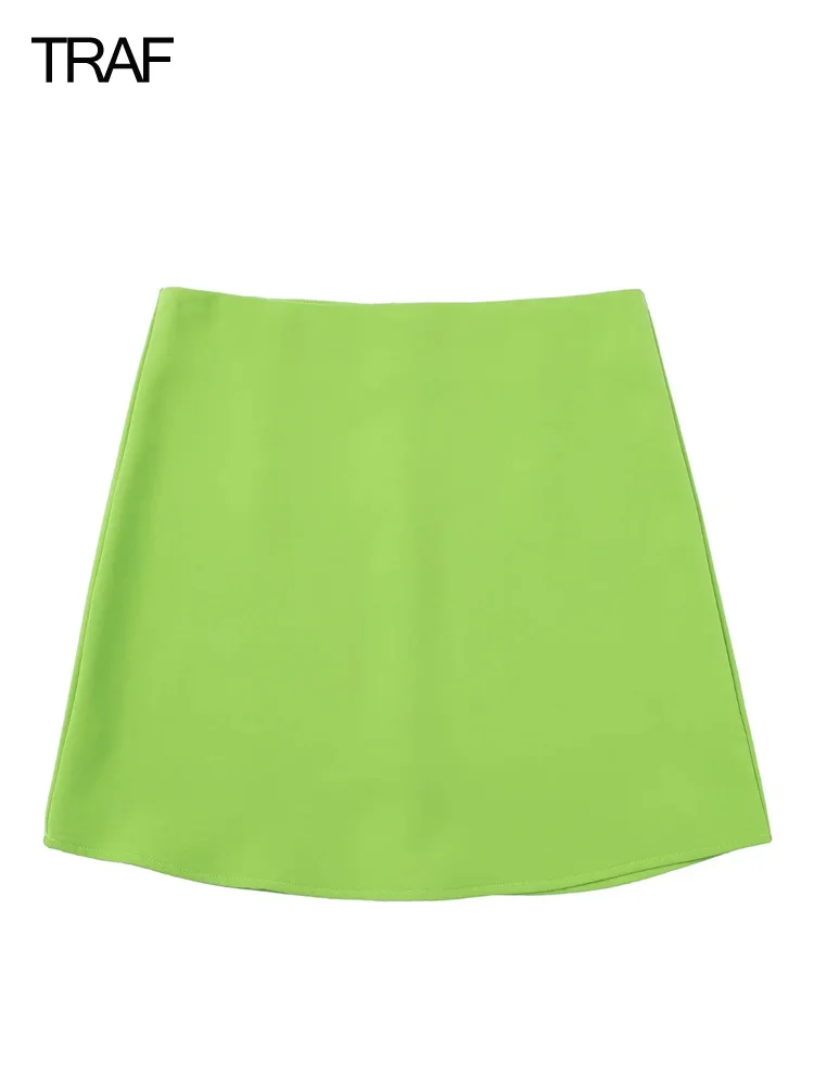 TRAF Women's Green High-Waisted Wrap Skirt Mini Skirts For Woman Fashion  2022 Summer Chic Elegant Skirt Two Piece Sets Womens - купить по выгодной  цене | AliExpress