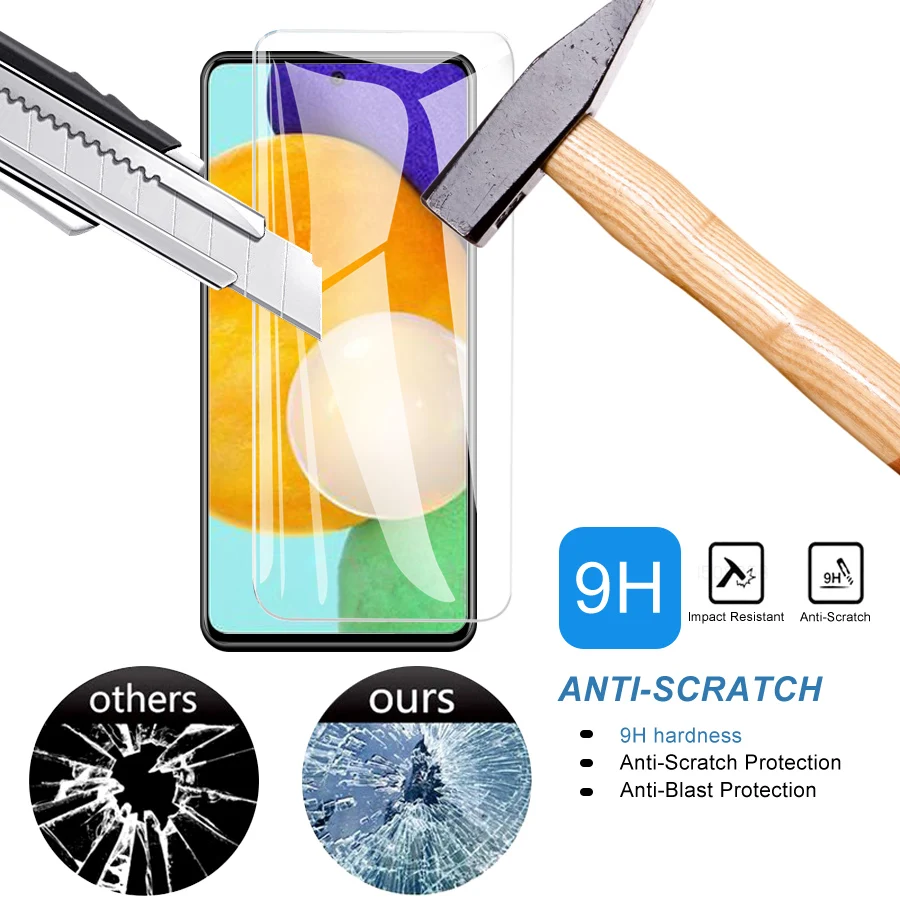 5 шт. прозрачное закаленное стекло для Samsung Galaxy M21 M22 M23 A21 A22 A23 A24 A25 4G 5G Защитная