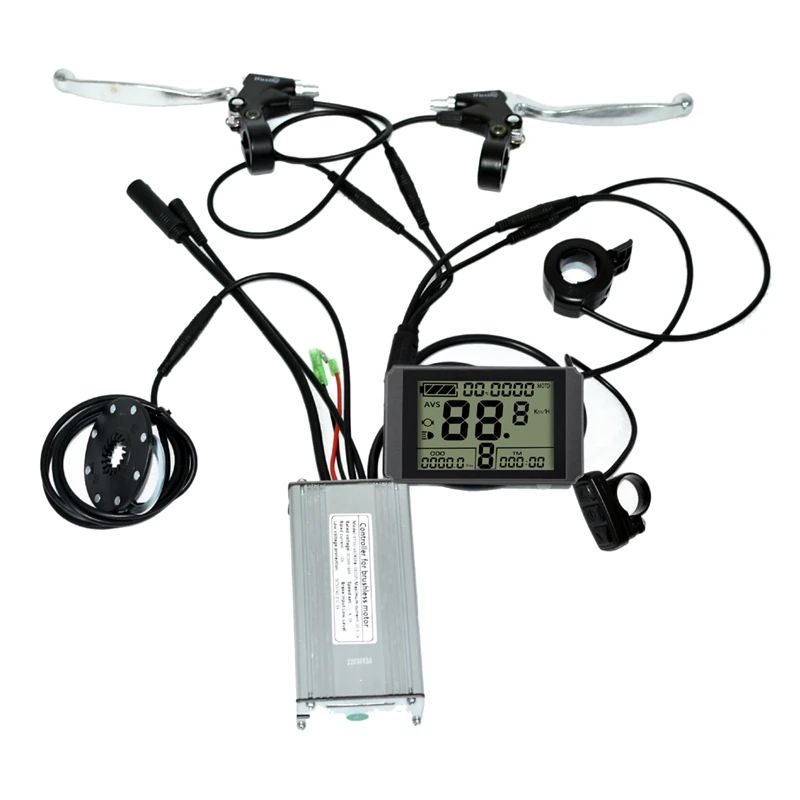 

Electric Bike Motor Controller 25A Controller 36V/48V With KT-LCD10 Panel Thumb Throttle For 500W Motor Accessories