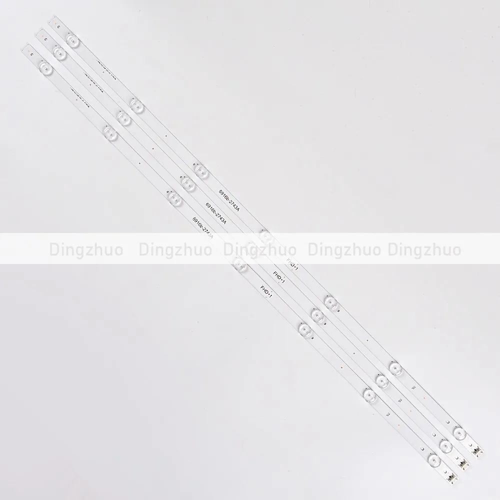 

LED Backlight Strip for LG 43inch CSP 6916L-2743A 2743B AGF78538801 AGF79047001 TV Parts 43LJ52100 43LJ52700 43LH5700 43LH5100