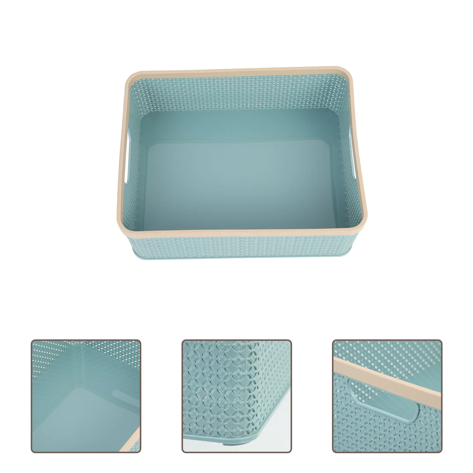 

Storage Baskets Basket Organizer Bin Organizing Desktopplastic Bins White Vanityboxcabinet Stackable Shelf Paper Pantry Holder