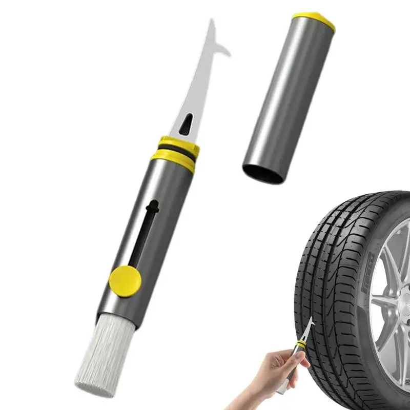 

Car Interior Cleaning Multi-tool Brush Vent Cleaner For Car With Safety Hammer Car Cleaning Brush New Automobile Air