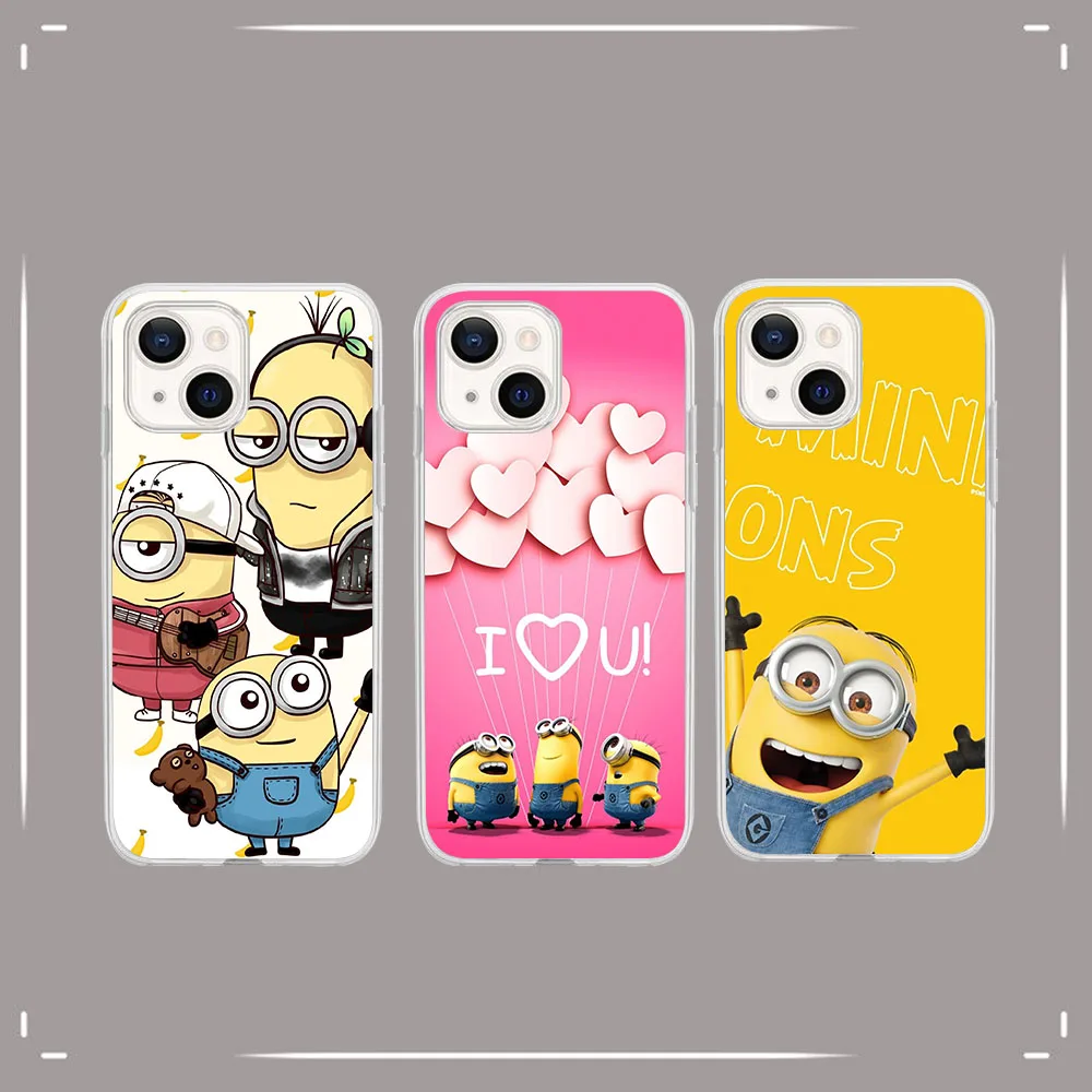 Прозрачный чехол AU-40 Love M-Minionss для Moto One ACE G40 Z2 E13 E22 E40 G10 G8 G50 G60 Fusion Pro Plus Play Power