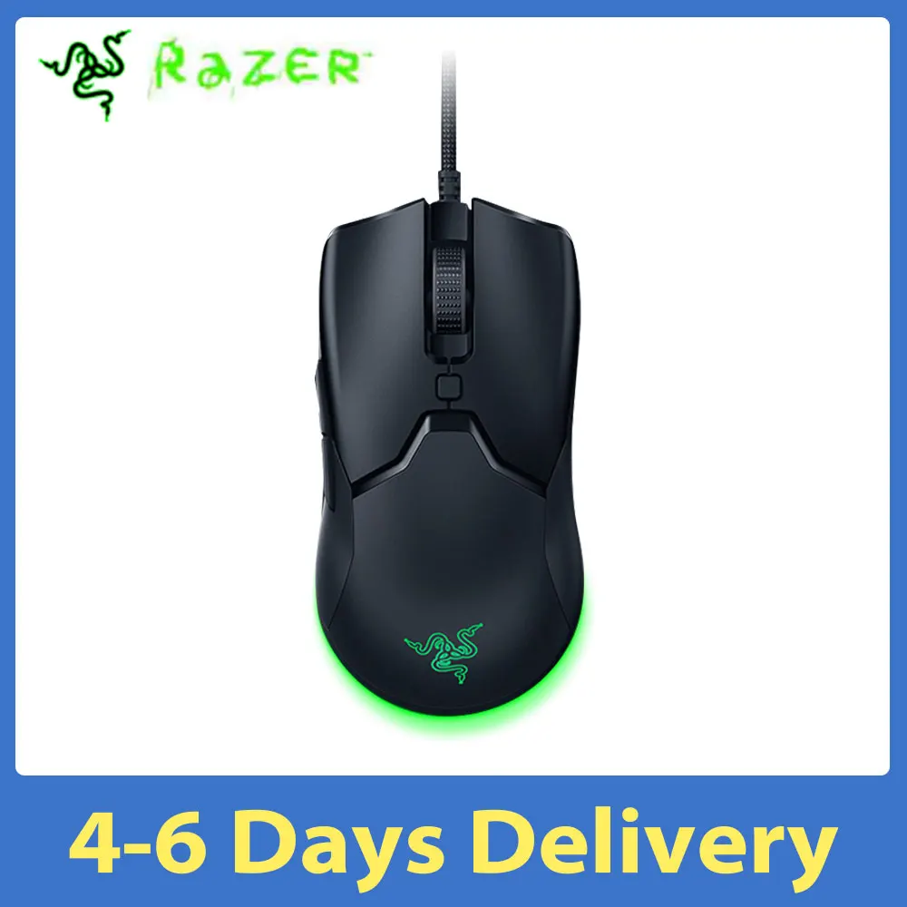Игровая мышь Razer RGB мини-мышь Viper 61 г легкая проводная 8500DPI PAW3359 оптический датчик
