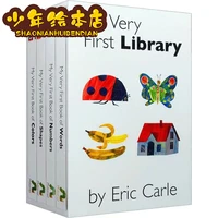 my 1st library 4 cardboard books english original picture book eric carle my very fir language enlightenment picture book