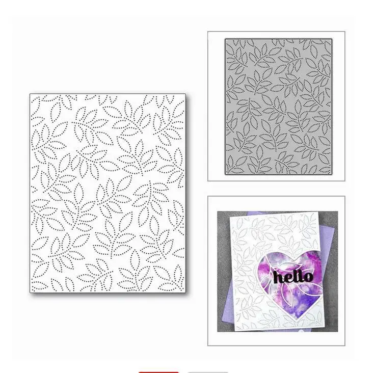 Фоновая рамка с листьями металлические Вырубные штампы сделай сам скрапбукинг